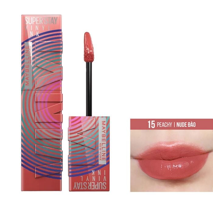 (BST SON "SỐT") Son Kem Bóng Bền Màu, Nhẹ Môi Maybelline New York Superstay Vinyl Ink 4.2ml