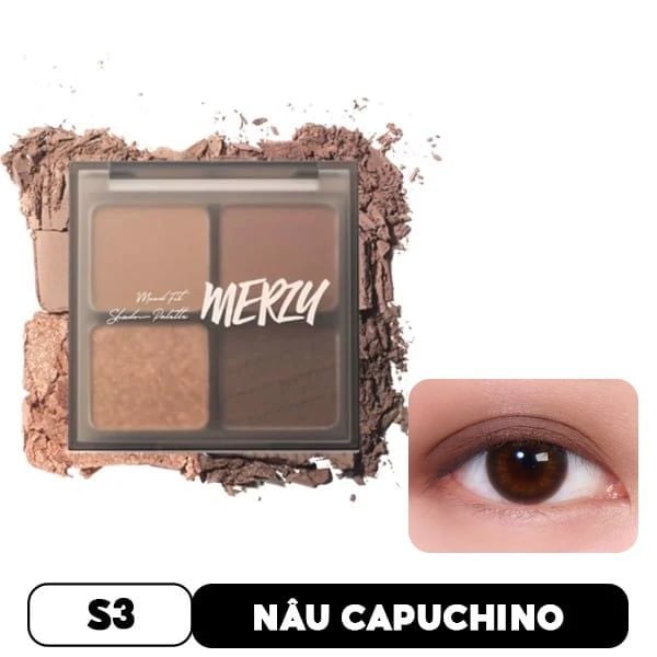 Bảng Phấn Mắt 4 Ô Merzy Mood Fit Shadow Palette 8g