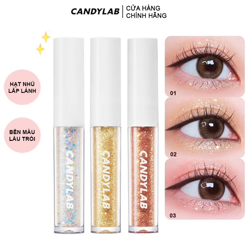 Bút Nhũ Mắt Siêu Lấp Lánh CandyLab Gleampop Glitter 2g