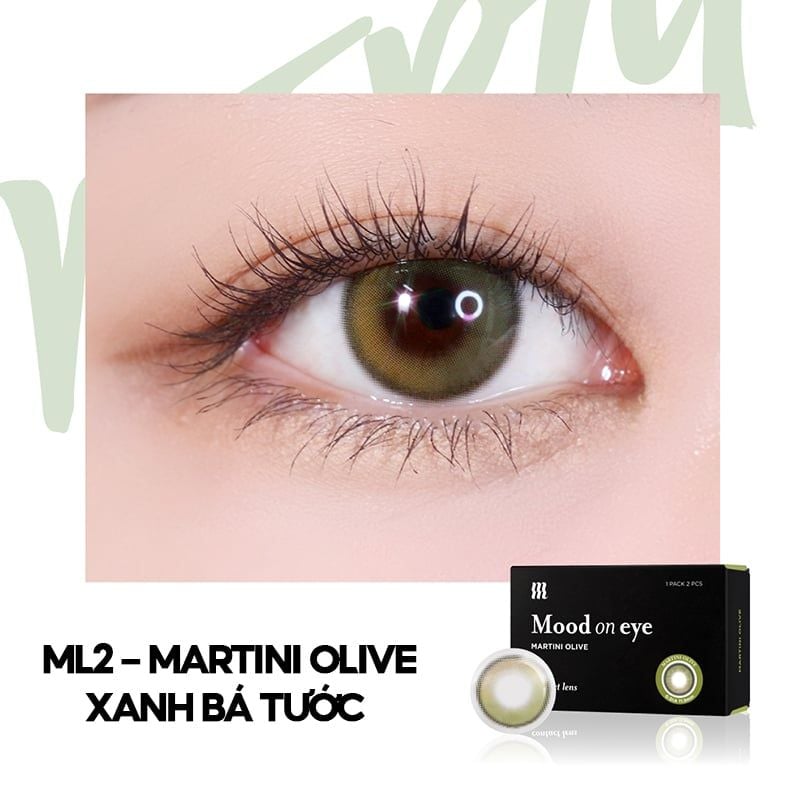 Kính Áp Tròng, Lens Mắt Màu Tự Nhiên, Cao Cấp Hàn Quốc Merzy Mood On Eye Contact Lens