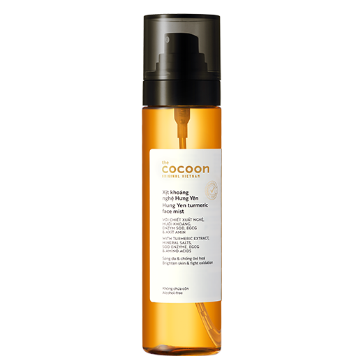 Xịt Khoáng Cocoon Nghệ Hưng Yên Giúp Sáng Da Turmeric Face Mist 130ml