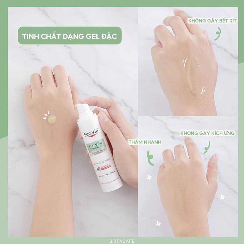 Serum Eucerin Hỗ Trợ Mờ Thâm, Dưỡng Sáng Cho Da Mụn Acne-Oil Control Pro Acne Triple Effect Serum