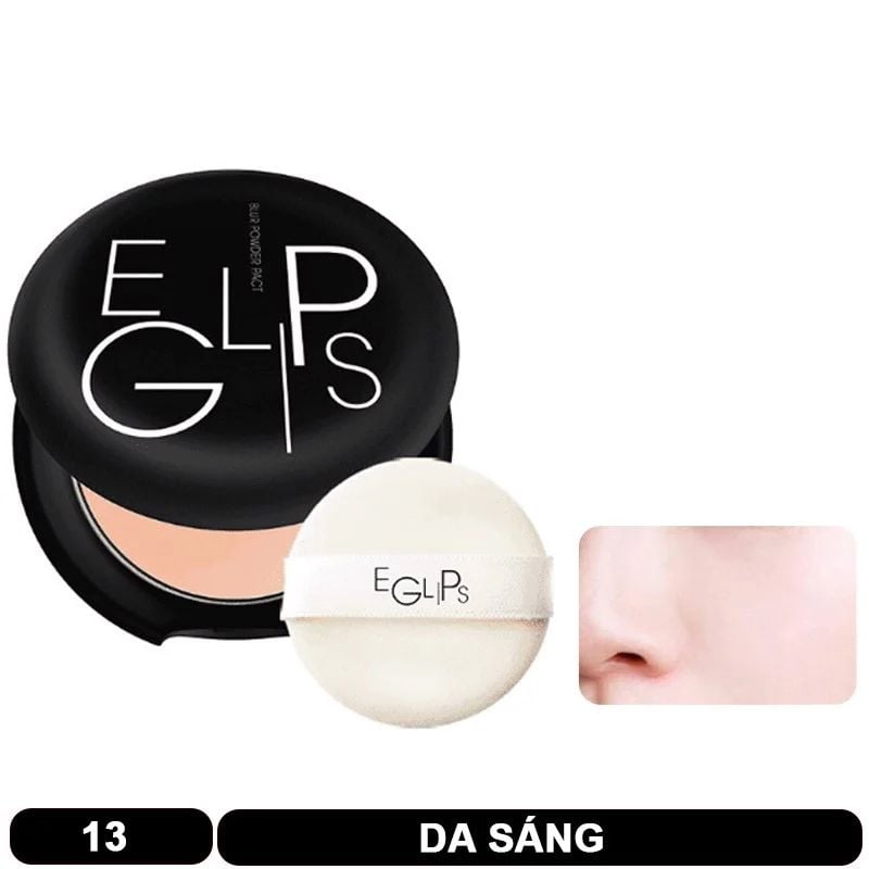 [Pony's Choice] Phấn Phủ Siêu Mịn, Giúp Che Phủ Lỗ Chân Lông Và Khuyết Điểm Eglips Blur Powder Pact 9g - Màu 23 Da Hơi Ngăm