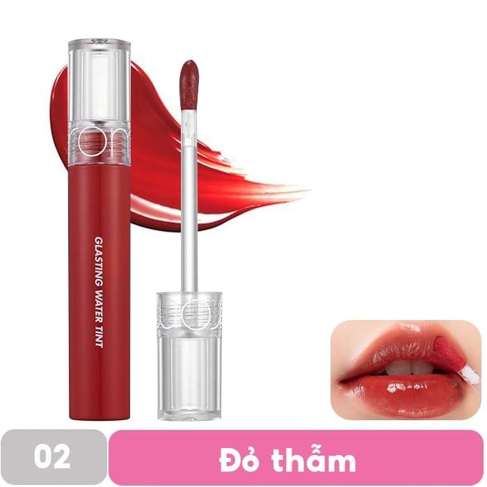 [Màu 1-17] Son Tint Nước Siêu Lì, Lâu Trôi Romand Glasting Water Tint 4g