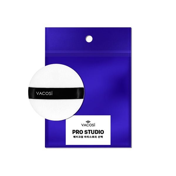  Bông Phấn Khô Tròn Nhỏ Vacosi Prs Small Round Pro Puff - PK02 - 1 Cái 