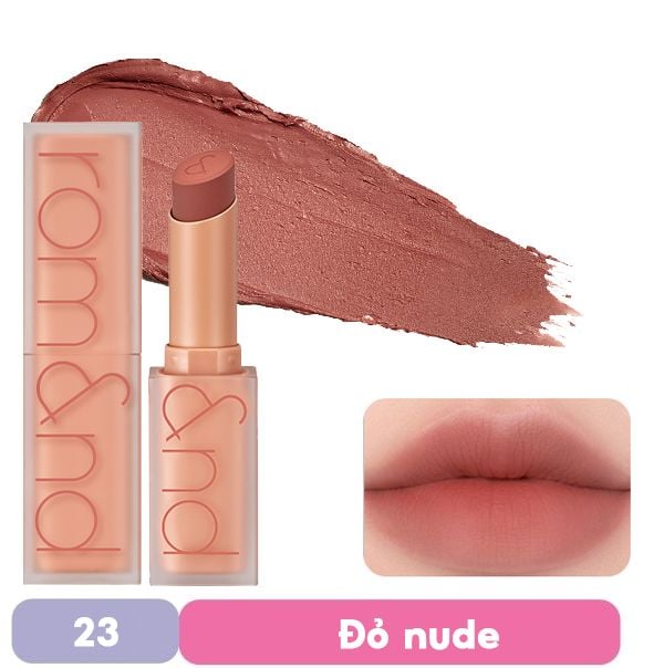 Son Thỏi Lì, Lên Màu Siêu Xinh Romand Zero Matte Lipstick 3g