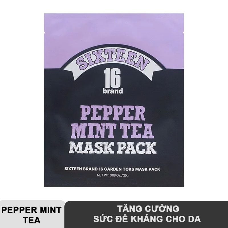 Mặt Nạ Miếng Cải Thiện Và Phục Hồi Da 16Brand Toks Mask Pack #MANGO & GRAPEFRUIT