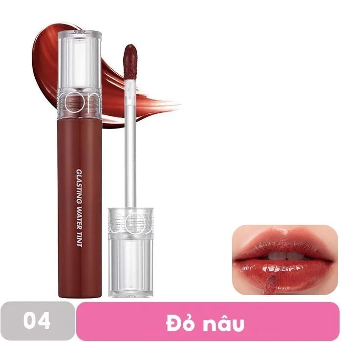 [Màu 1-17] Son Tint Nước Siêu Lì, Lâu Trôi Romand Glasting Water Tint 4g