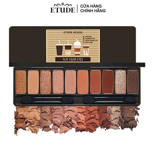 Bảng Phấn Mắt 10 Màu Cho Mùa Thu Nồng Ấm Etude Play Color Eyes - Caffeine Holic