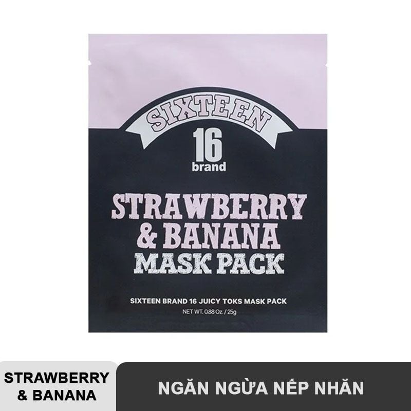 Mặt Nạ Miếng 16Brand Cải Thiện Và Phục Hồi Da Toks Mask Pack #MANGO & GRAPEFRUIT