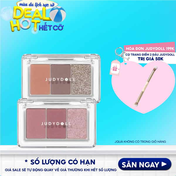 Phấn Mắt 3 Ô Màu Judydoll Eyeshadow Palette 2.5g