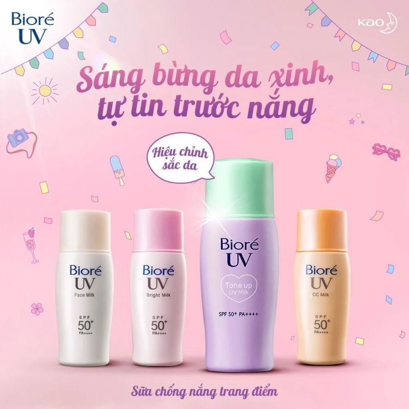 Kem Chống Nắng Dạng Sữa Bioré UV SPF 50+/PA+++