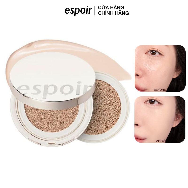 [Set 2 Lõi] Phấn Nước Trang Điểm Hàn Quốc Che Phủ Mỏng Nhẹ Tự Nhiên Espoir Pro Tailor Be Powder Cushion SPF42 PA++