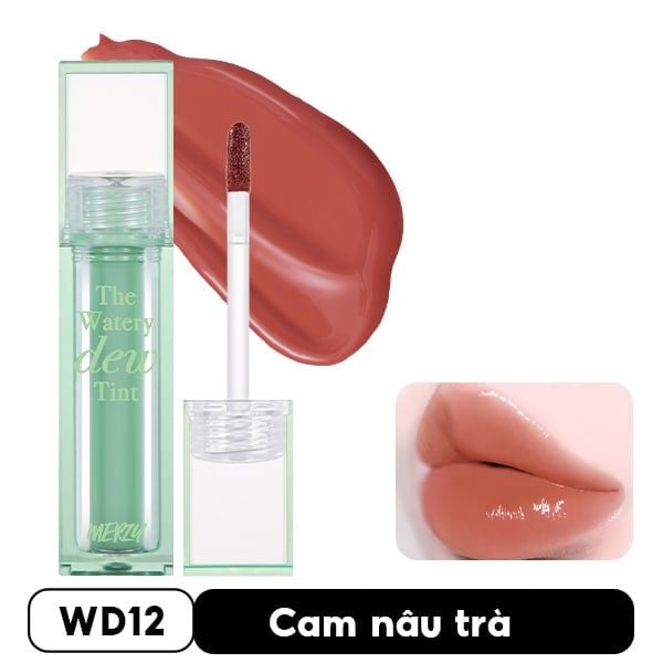 [New][NEW DEW] Son Tint Bóng Merzy Dạng Thạch, Bền Màu, Lâu Trôi Cho Đôi Môi Căng Mọng, Ẩm Mịn The Watery Dew Tint