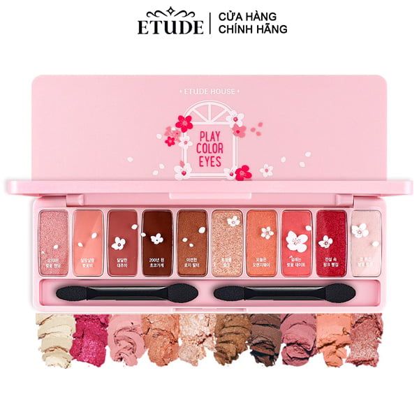 Bảng Phấn Mắt 10 Màu Etude Play Color Eyes - Cherry Blossom