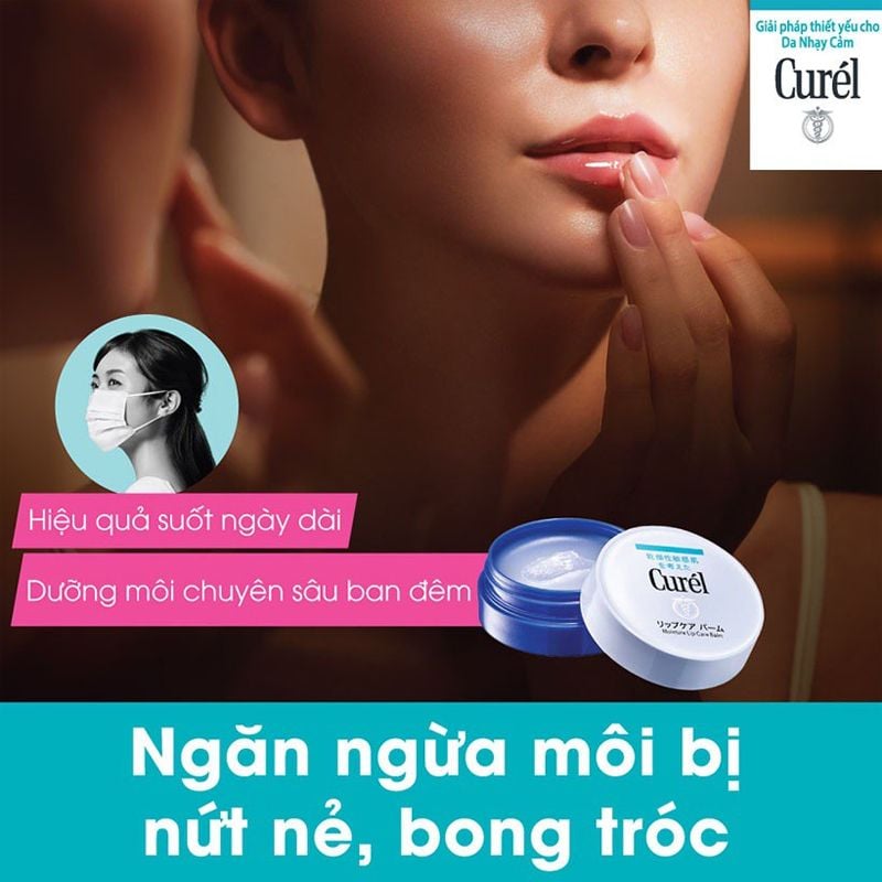 Dưỡng Môi Chuyên Sâu Dạng Hũ Curél Intensive Moisture Care Moisture Lip Care Balm 4.2g