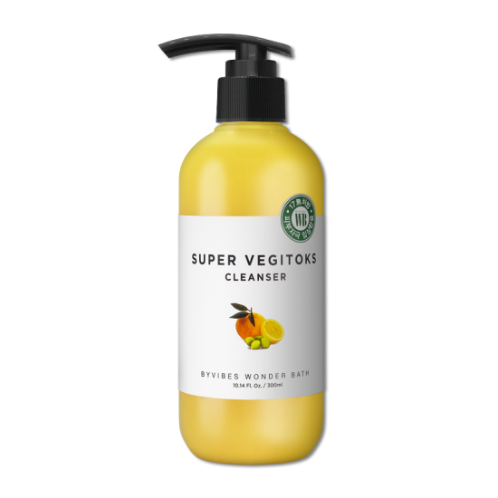[4 mùi] Sữa Rửa Mặt Rau Củ Byvibes Wonder Bath Super Vegitoks Cleanser 300ml