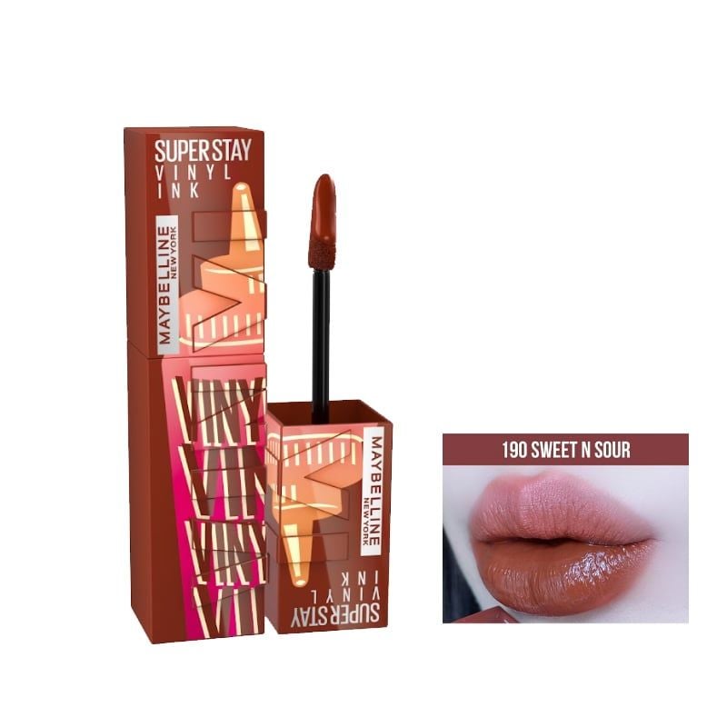 (BST SON "SỐT") Son Kem Bóng Bền Màu, Nhẹ Môi Maybelline New York Superstay Vinyl Ink 4.2ml