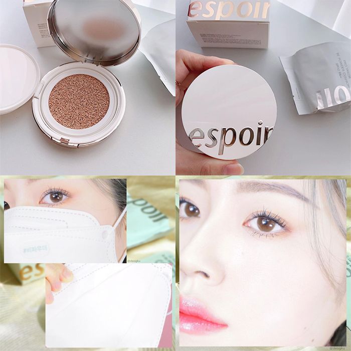 [Set 2 Lõi] Phấn Nước Trang Điểm Hàn Quốc Che Phủ Mỏng Nhẹ Tự Nhiên Espoir Pro Tailor Be Powder Cushion SPF42 PA++