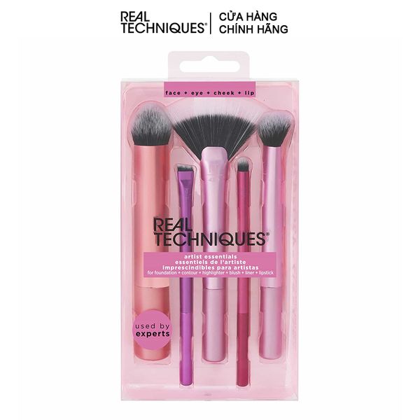  Bộ Cọ Trang Điểm Chuyên Nghiệp 5 Cây Real Techniques Artist Essentials 