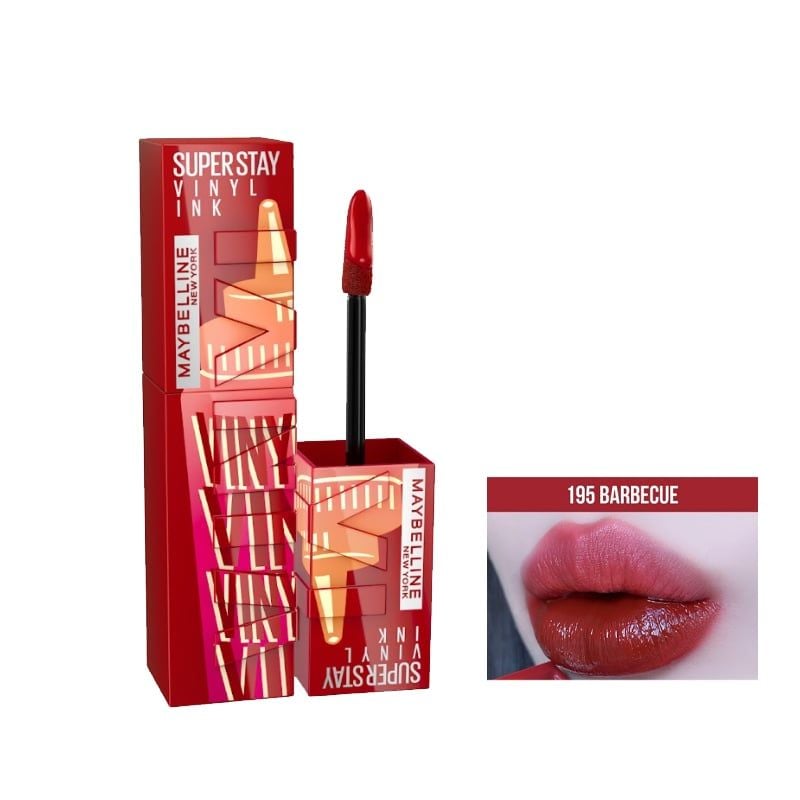 (BST SON "SỐT") Son Kem Bóng Bền Màu, Nhẹ Môi Maybelline New York Superstay Vinyl Ink 4.2ml