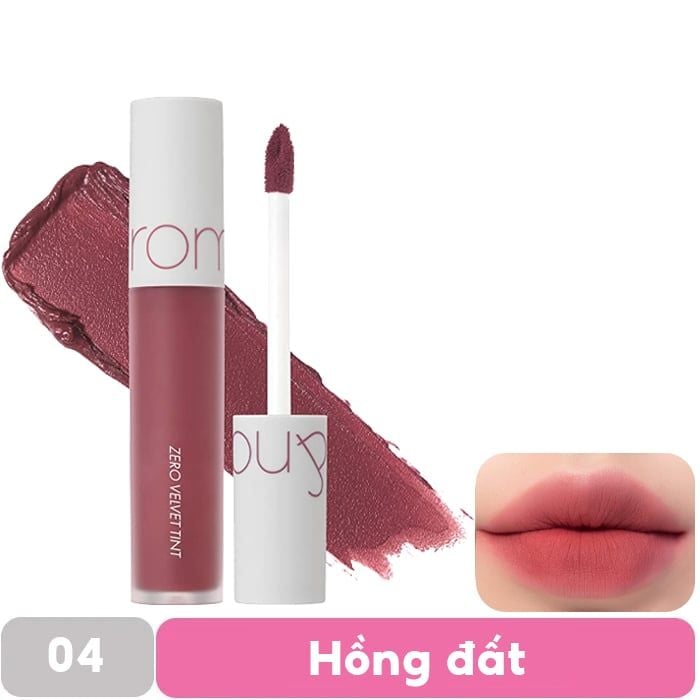 [MÀU 1-30] Son Kem Lì Romand Cực Nhẹ Môi Zero Velvet Tint 5.5g