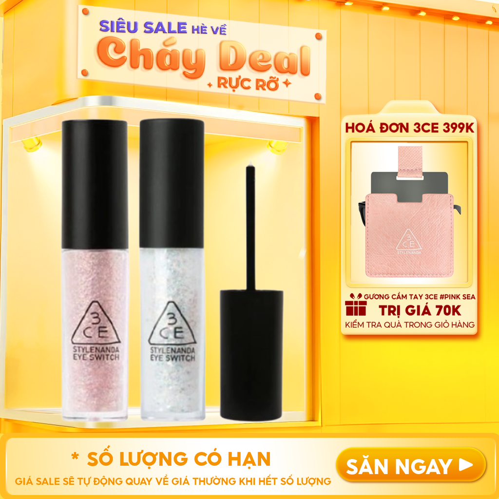 Gel Nhũ Mắt Lấp Lánh 3CE Eye Switch 4.3g