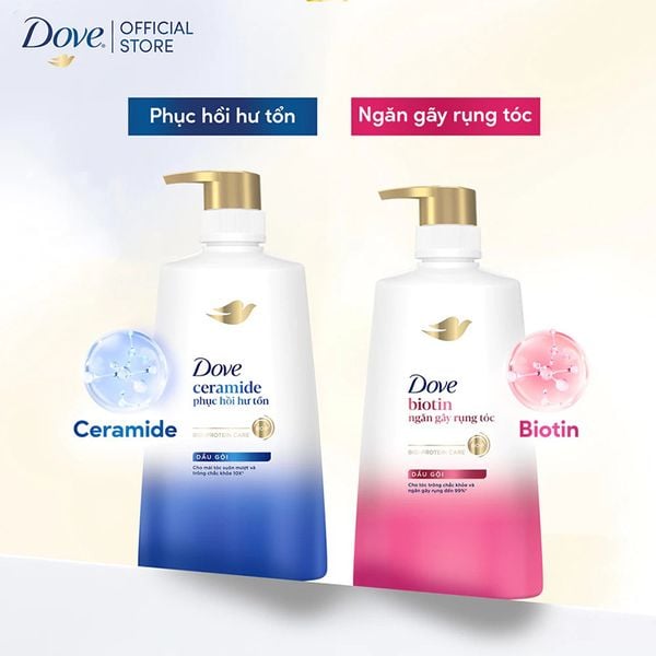  Dầu Gội Dove Ngăn Gãy Rụng Và Hỗ Trợ Phục Hồi Tóc 640g 