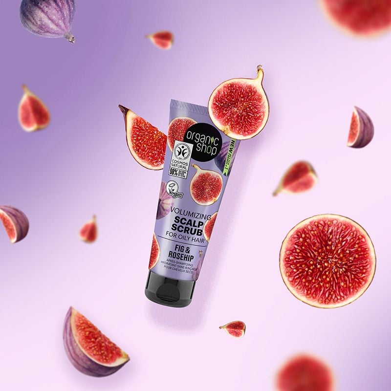 Bộ Sản Phẩm Chăm Sóc Tóc Gội Xả & Tẩy Tế Bào Chết Da Đầu Organic Shop Ngăn Rụng Tóc, Phục Hồi Hư Tổn, Dưỡng Ẩm