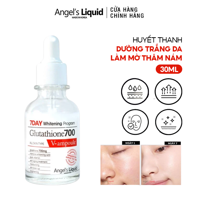Huyết Thanh Dưỡng Trắng Angel's Liquid Glutathione 700 VAmpoule 30ml
