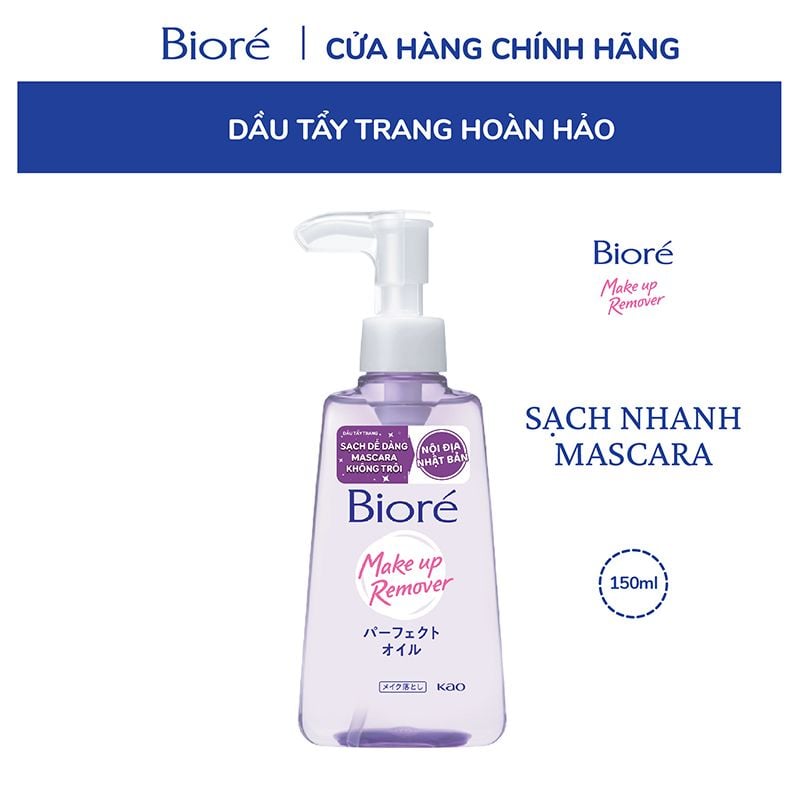 Dầu Tẩy Trang Bioré Giúp Làm Sạch Sâu Make Up Remover Perfect Oil 150ml