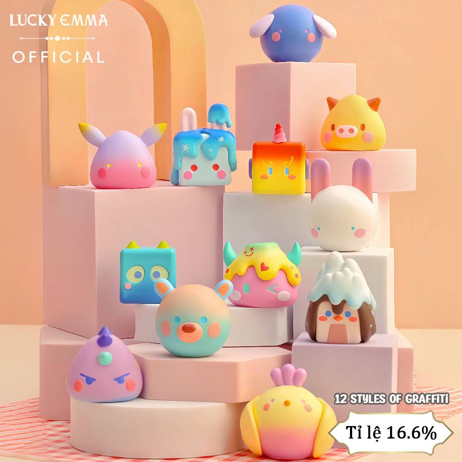 Mô Hình Đồ Chơi Lucky Emma Geometric Monster Shimmering Realm - MJ-000080
