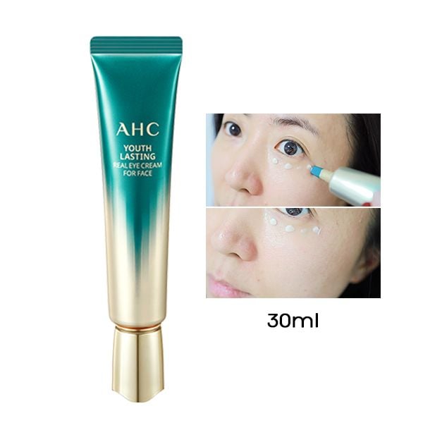 Kem Dưỡng Mắt AHC Hỗ Trợ Làm Sáng Và Đàn Hồi Da Youth Lasting Real Eye Cream For Face 30ml