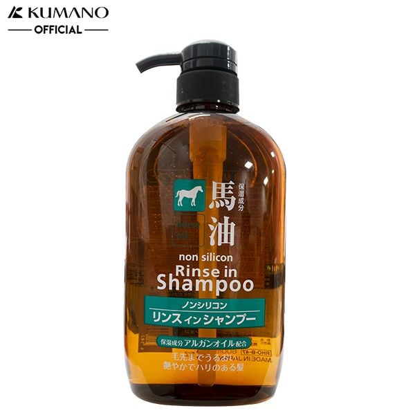 [600ml] Dầu Gội Dưỡng Tóc Bóng Mượt Cosme Station Horse Oil Non Silicon Rinse In Shampoo