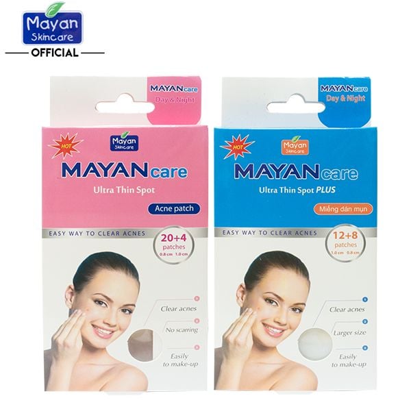 Miếng Dán Giảm Mụn, Giảm Sưng Tấy Đỏ Mayan Ultra Thin Spot