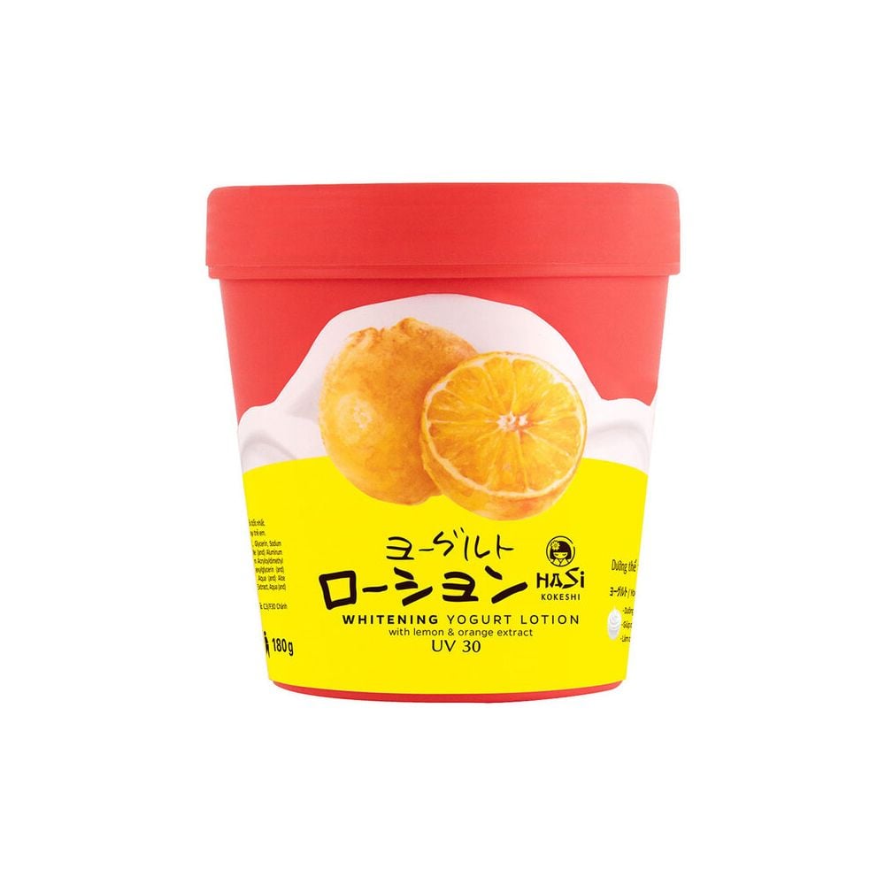 [180g] Sữa Dưỡng Thể Hasi Hỗ Trợ Dưỡng Trắng Da Whitening Yogurt Lotion UV30 #DÂU TÂY VÀ YẾN MẠCH