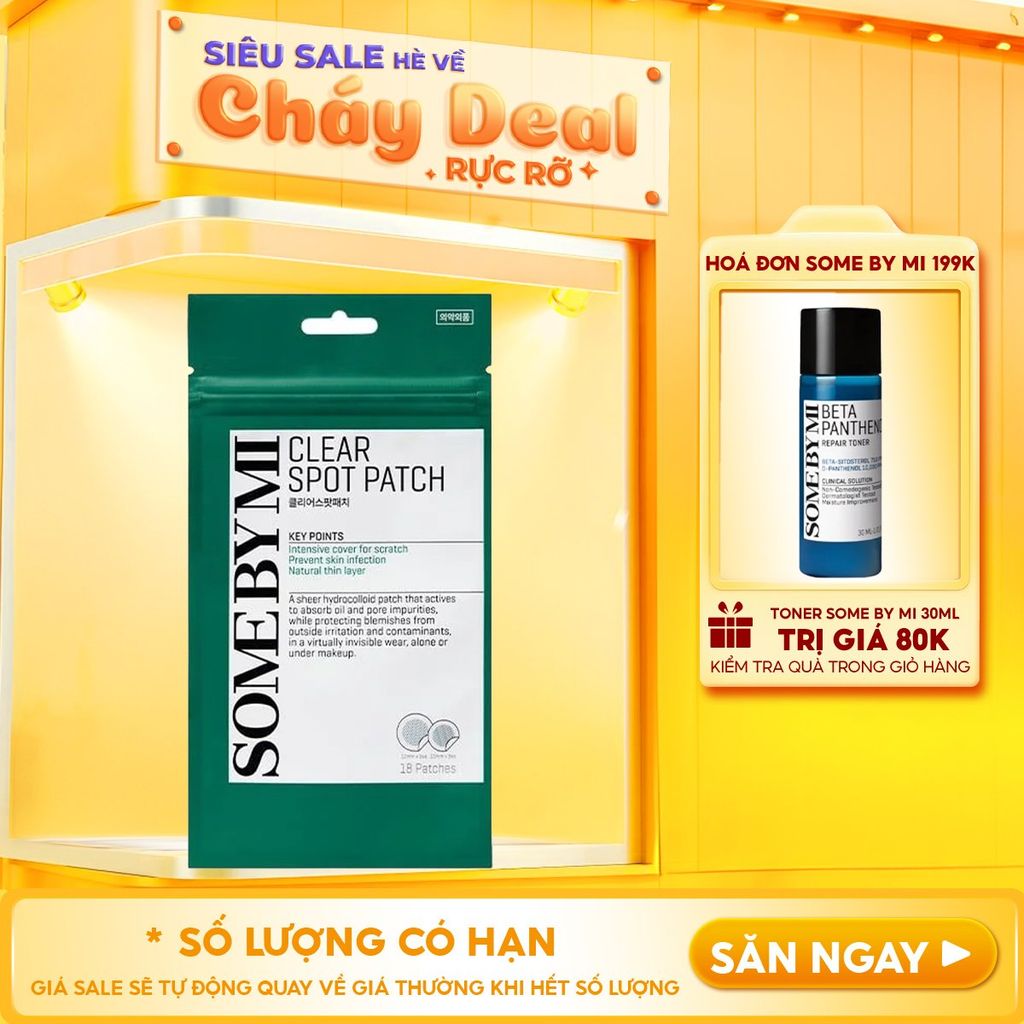 Miếng Dán Mụn Some By Mi Clear Spot Patch - Set 18 miếng