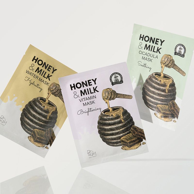 Mặt Nạ Dưỡng Ẩm, Làm Sáng, Làm Dịu Da B.O.M Honey And Milk Mask 25g