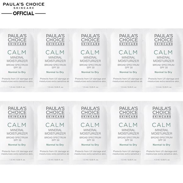 [Sample 1,5ml] Sữa Dưỡng Ẩm Ban Ngày Chuyên Sâu Chống Lão Hóa Toàn Diện Paula's Choice Calm Mineral Moisturizer SPF30