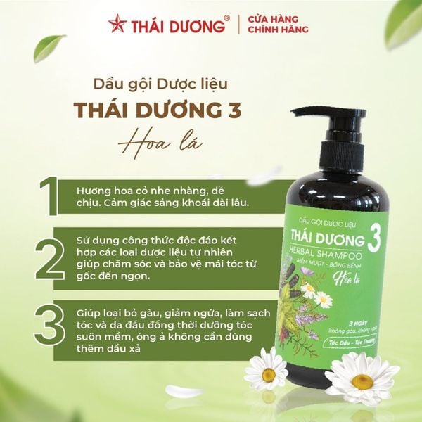  Dầu Gội Dược Liệu Thái Dương 3 