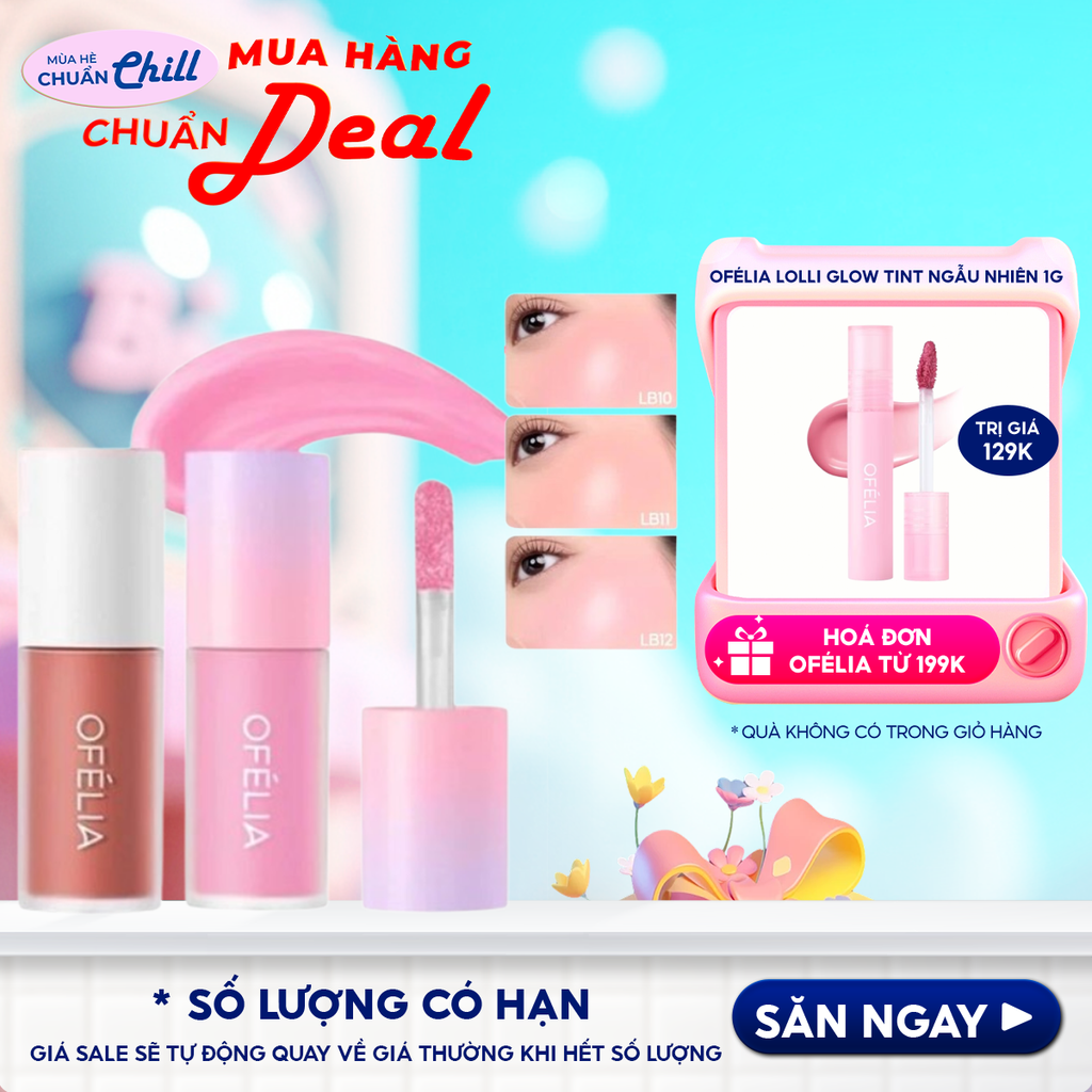 Má Hồng Dạng Kem Cho Đôi Má Hồng Xinh Xắn OFÉLIA Lolli Liquid Blush