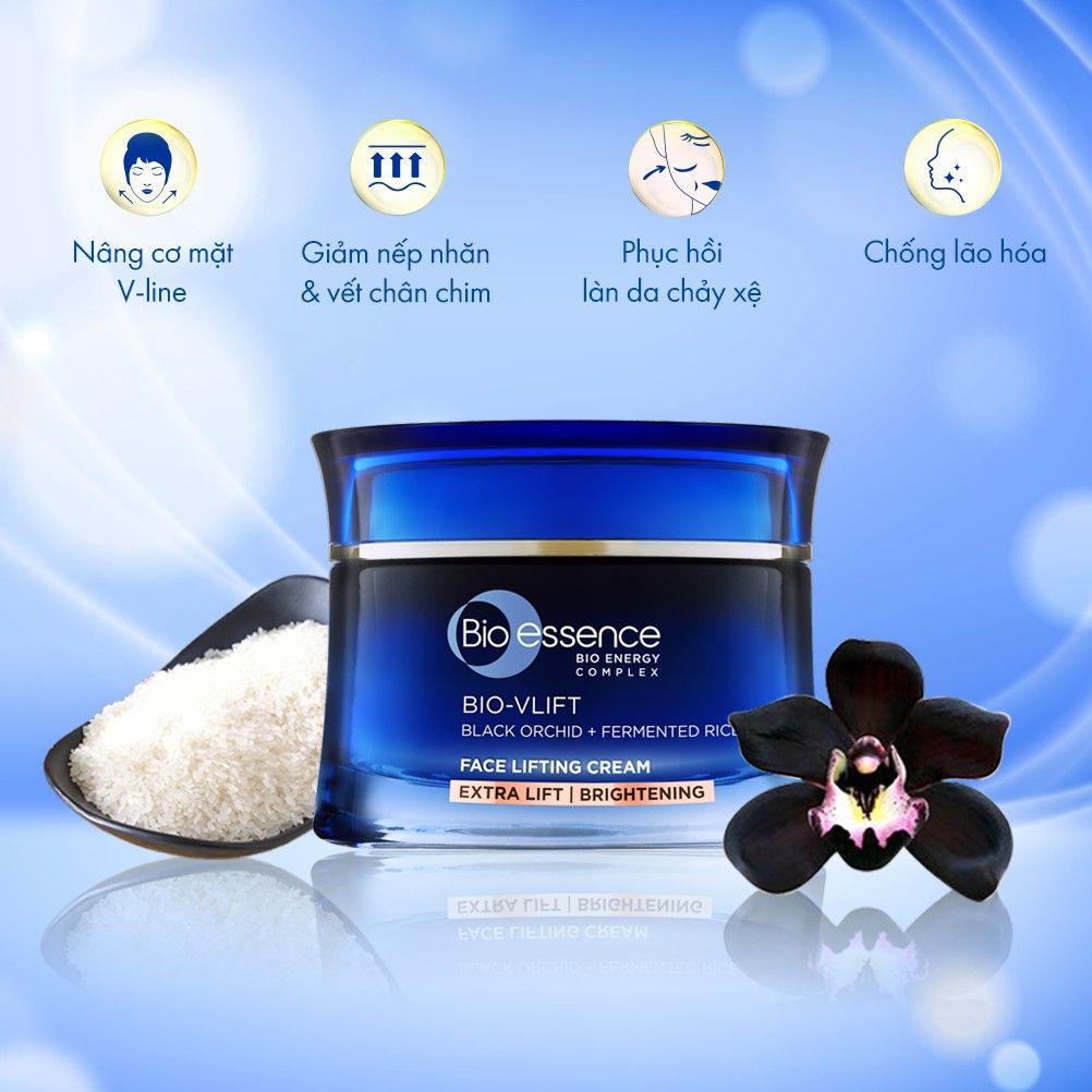 Kem Dưỡng Bio-essence Nâng Cơ Giúp Da Đàn Hồi Căng Mịn Bio-Vlift Face Lifting Cream 45g