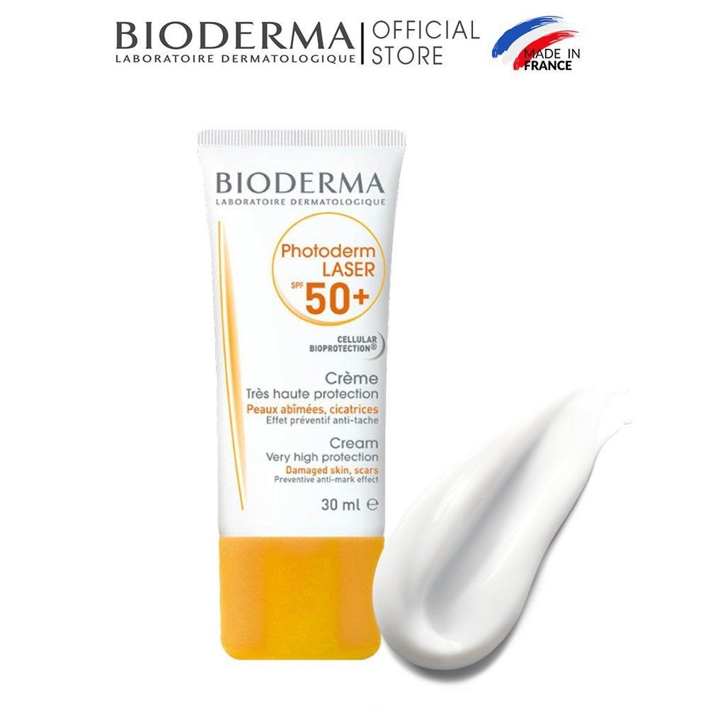 Kem Chống Nắng Bảo Vệ Da Tổn Thương  Bioderma Photoderm Laser Cream SPF 50+ 30ml