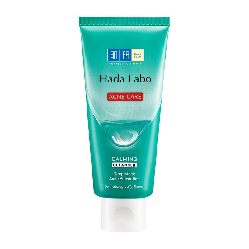 Sữa Rửa Mặt Hada Labo Dành Cho Da Mụn, Nhạy Cảm Acne Care Calming Cleanser 80g