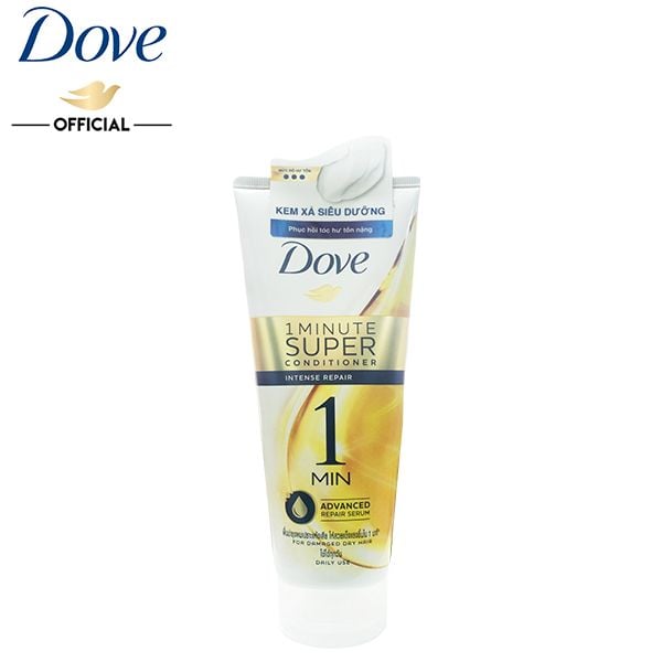 [180ml] Dầu Xả DOVE Dưỡng Tóc Phục Hồi Tóc Hư Tổn 1 Minute Super Conditioner