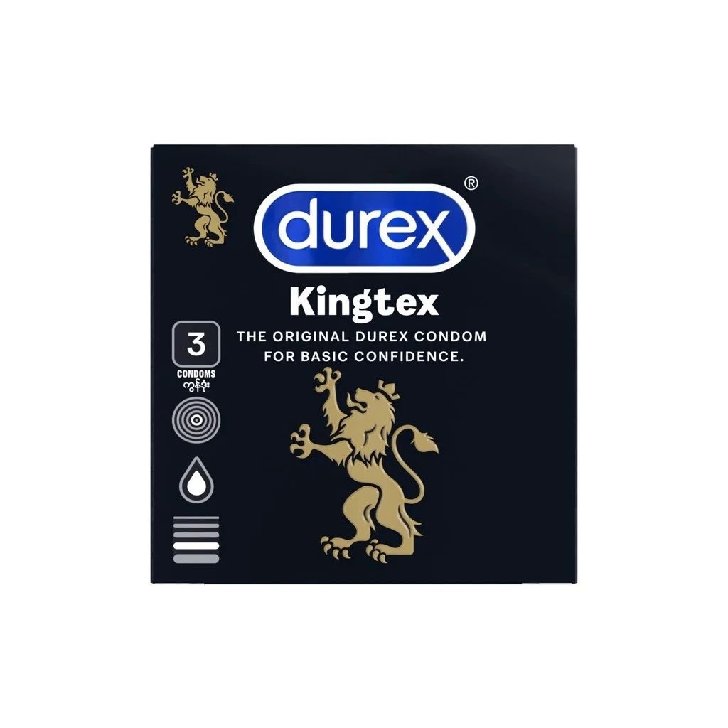 [HỘP 3 CÁI] Bao Cao Su Durex Kingtex Condoms (Che tên sản phẩm khi giao hàng)