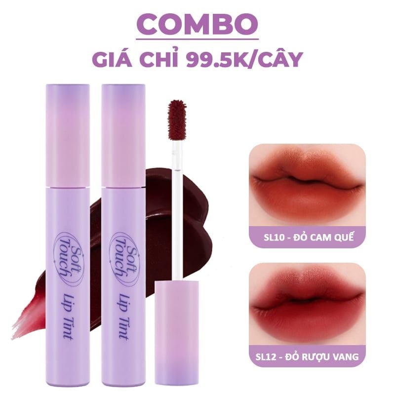 [SL1 - SL12] Son Kem Siêu Lì, Siêu Mịn Môi Merzy Soft Touch Lip Tint 3g