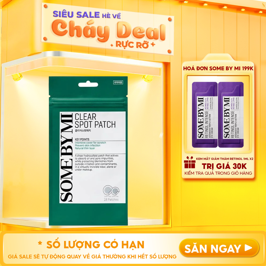 Miếng Dán Mụn Some By Mi Clear Spot Patch - Set 18 miếng