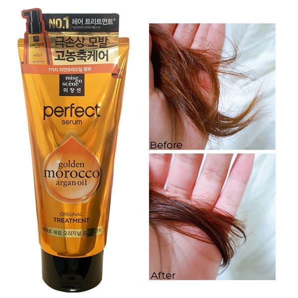  [330ml] Dầu Xả Tóc Mise En Scène Hỗ Trợ Phục Hồi Chuyên Sâu Dành Cho Tóc Hư Tổn Perfect Serum Original Treatment 