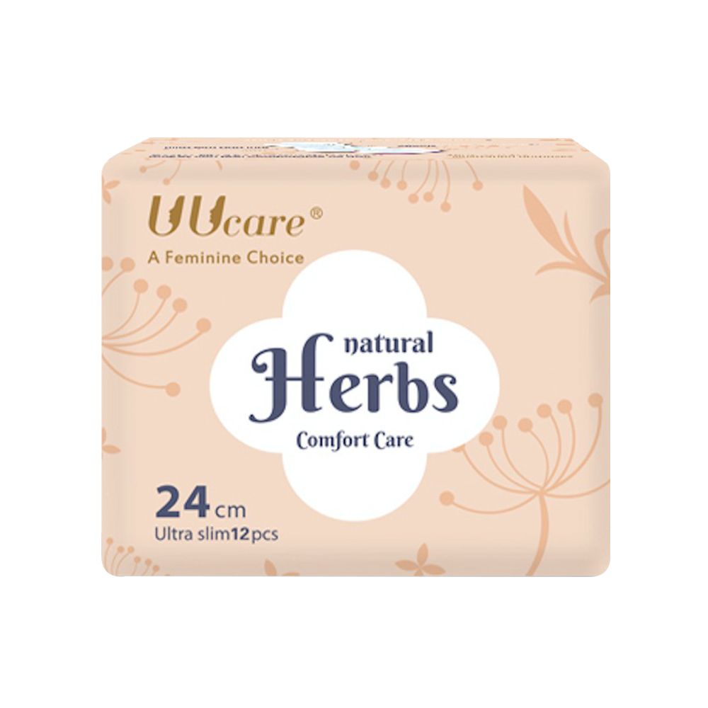 Băng Vệ Sinh Thảo Dược Ban Ngày UUcare Natural Herb 24cm - Gói 12 Miếng (Che tên sản phẩm khi giao hàng)